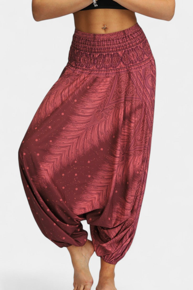 Greta Pantaloner Boho Let Vævning Eksklusiv Talje Komfort