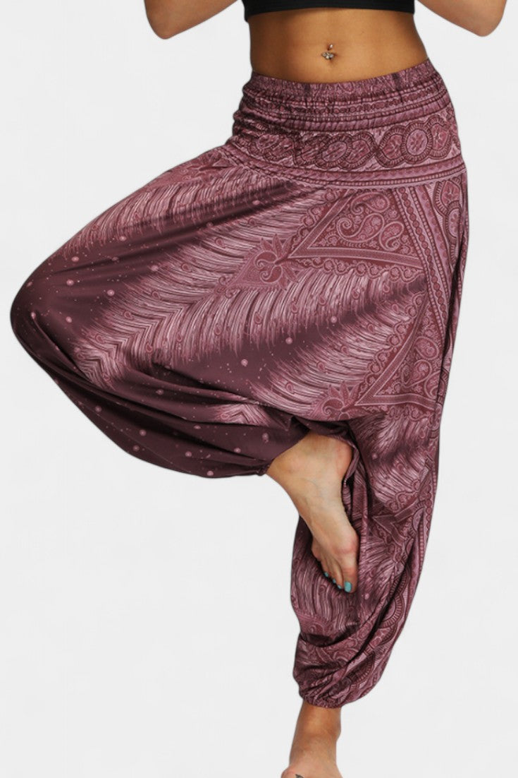 Greta Pantaloner Boho Let Vævning Eksklusiv Talje Komfort