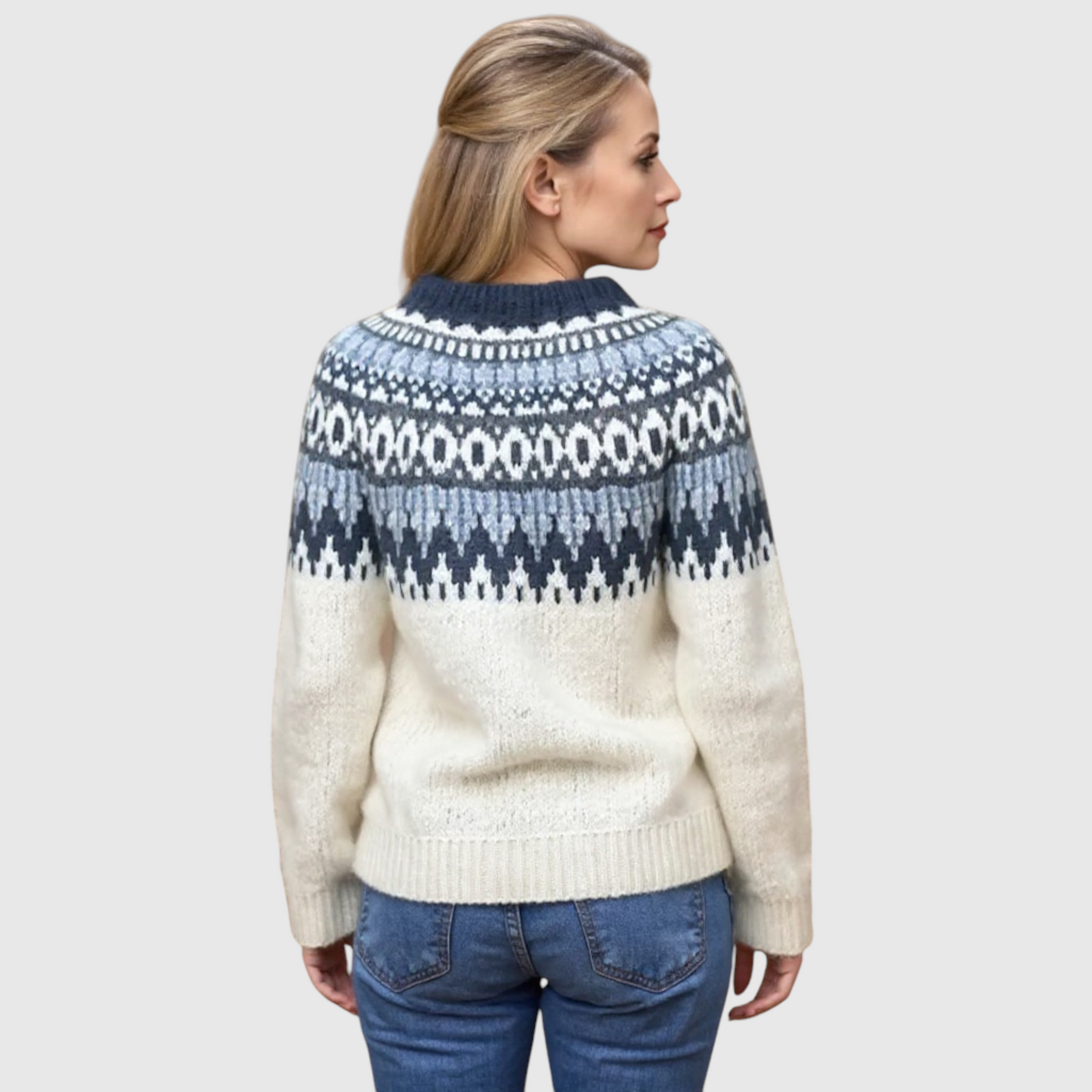 Maecey - Vintage islandske uldsweater