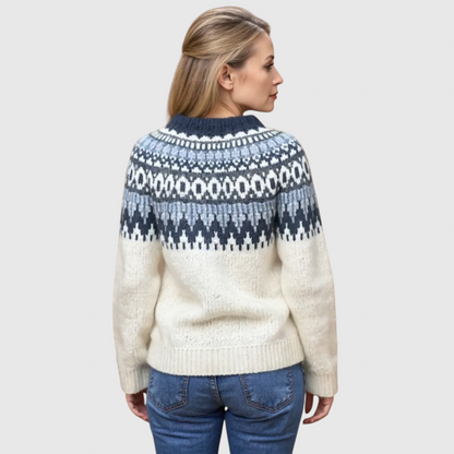 Maecey - Vintage islandske uldsweater