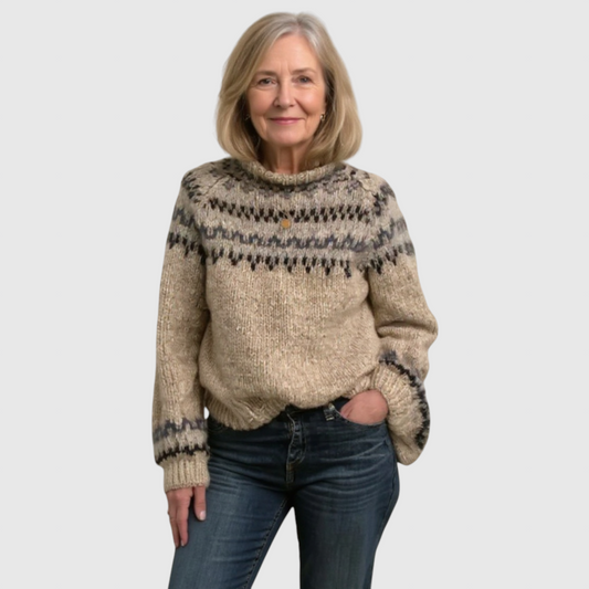 Ashley - Vintage islandsk uldtrøje
