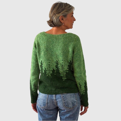 Paisley - Vintage islandsk uldtrøje