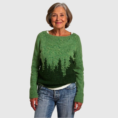 Paisley - Vintage islandsk uldtrøje