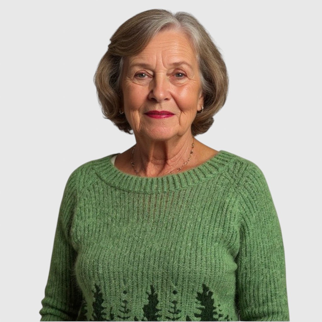 Paisley - Vintage islandsk uldtrøje