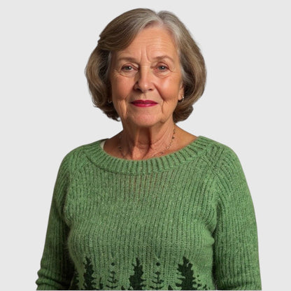 Paisley - Vintage islandsk uldtrøje