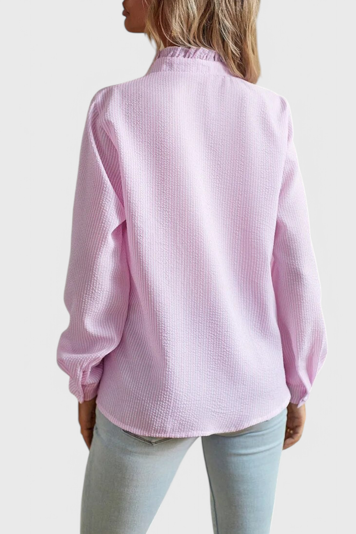 Lily Bluse Vanguard Stil Med Luksusstof Eksklusiv Kollektion