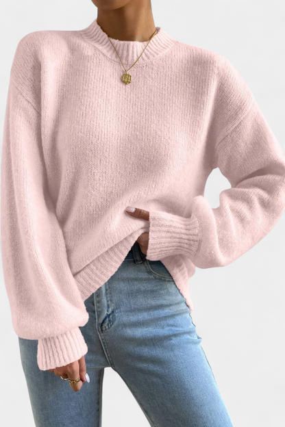 Mae Jersey Eksklusiv Kollektion Rund Hals Ballonærmer