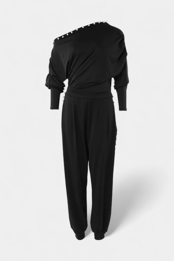 Brina Mono One-Shoulder Uden Ærmer Perledetaljer Eksklusiv