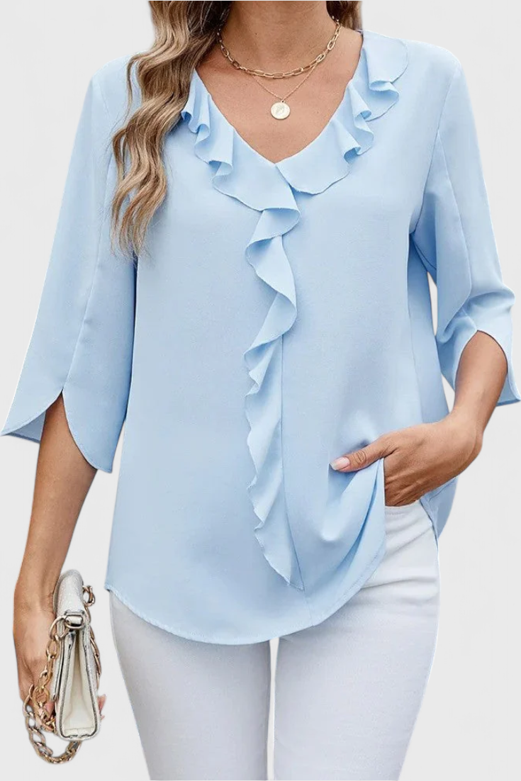 Annemiek Bluse Casual Let Stof Eksklusiv Kollektion Tidløs