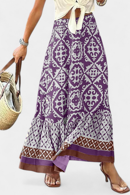 Ethel Maxi Nederdel Med Volanter Sommerkollektion Eksklusiv