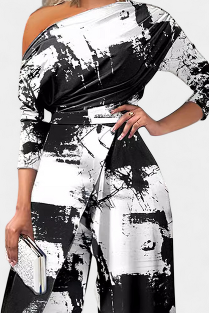 Brina Mono Largo Tie Dye Off Shoulder Boheme Eksklusiv