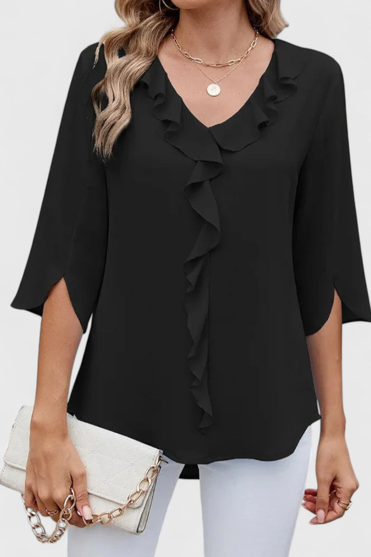 Annemiek Bluse Casual Let Stof Eksklusiv Kollektion Tidløs