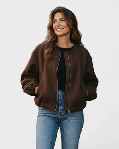 Katrine™ | Kort bomberjakke